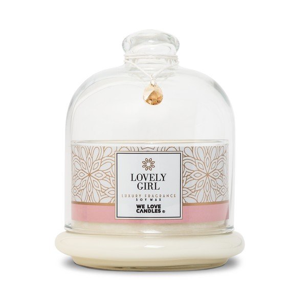 Candela in cera di soia, durata di combustione 72 ore Lovely Girl - We Love Candles
