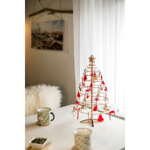 Albero di Natale decorativo in legno Mini, altezza 42 cm - Spira-image-1