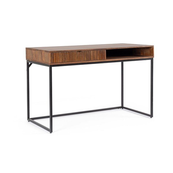 Scrivania con piano in legno di mango 60x120 cm Tadita – Bizzotto