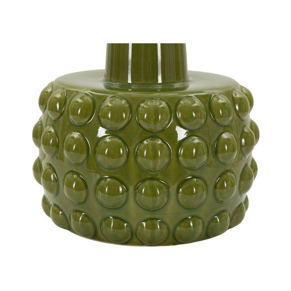 Lampada da tavolo bianca/verde in ceramica con paralume in tessuto (altezza totale 51,5 cm) Gress – Mauro Ferretti-image-2