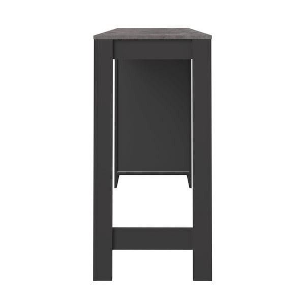 Tavolo da bar con piano in cemento 50x115 cm Aravis - TemaHome-image-4