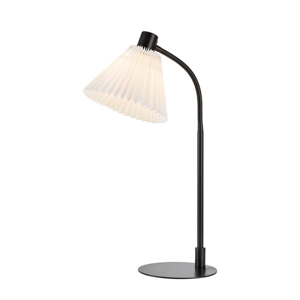 Lampada da tavolo bianca e nera con paralume in tessuto (altezza 59 cm) Mira - Markslöjd