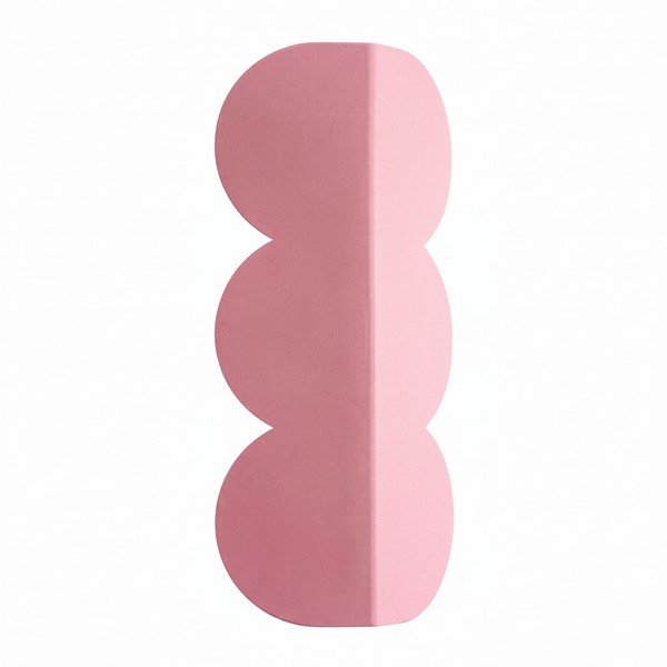 Lampada da parete rosa in alluminio BISCUIT – Thoro