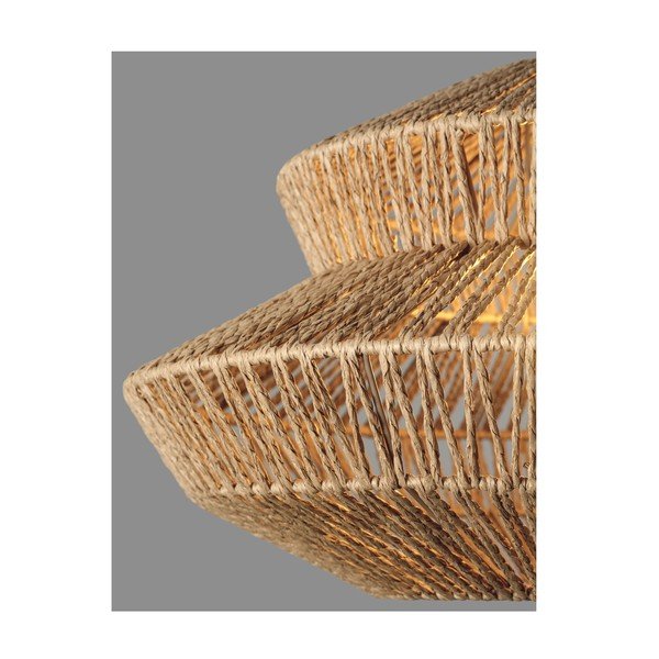 Lampadario di colore naturale con rivestimento in corda ø 50 cm Nua – Nova Luce-image-3