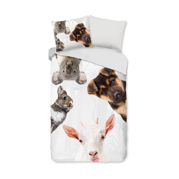 Set copripiumino e federa da bambini in cotone per letto singolo ed esteso 140x220 cm Semmie – Good Morning