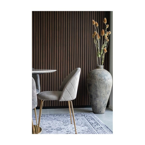 Set di 2 sedie da pranzo in velluto grigio chiaro Geneve - House Nordic-image-4