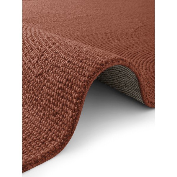 Tappeto color mattone in lana tessuto a mano 80x150 cm Calmio – Hanse Home-image-2