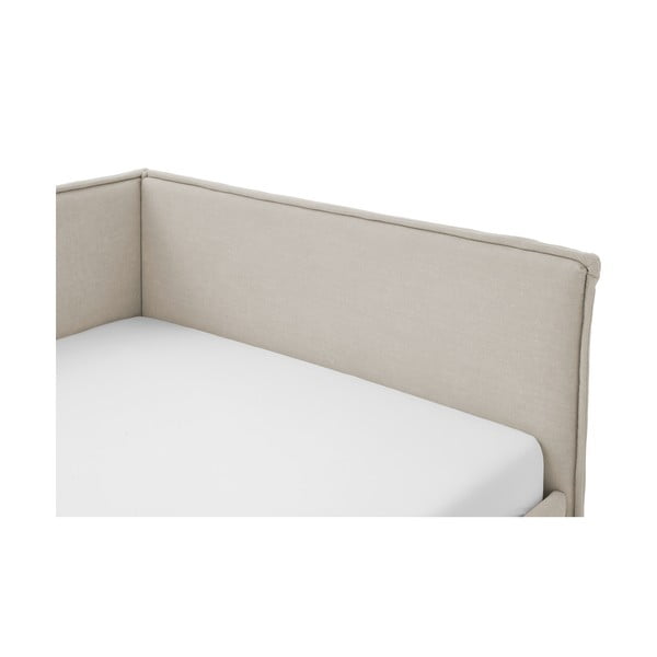 Letto da bambini con sponde beige imbottito rete non inclusa 120x200 cm Fun – Meise Möbel-image-3