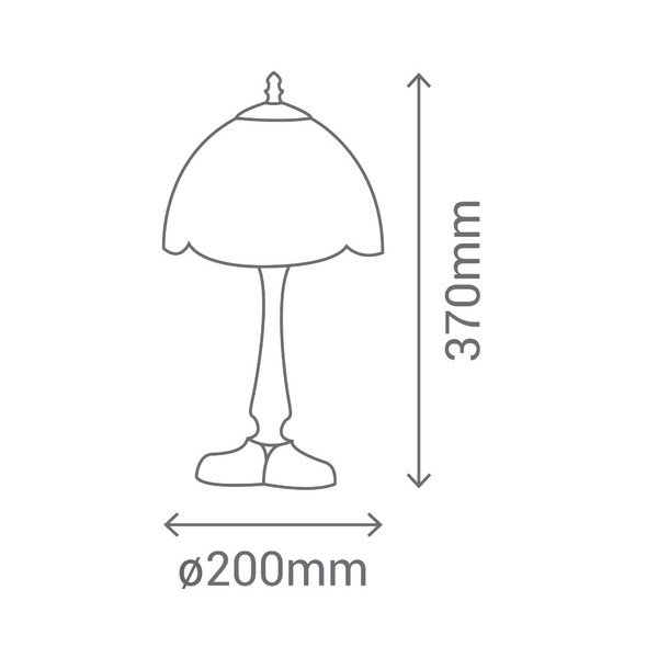 Lampada da tavolo Ebro Tiffany - SULION-image-1