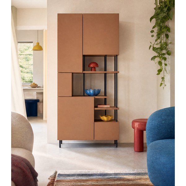 Libreria color mattone 84x175 cm Perla - Marckeric-image-3