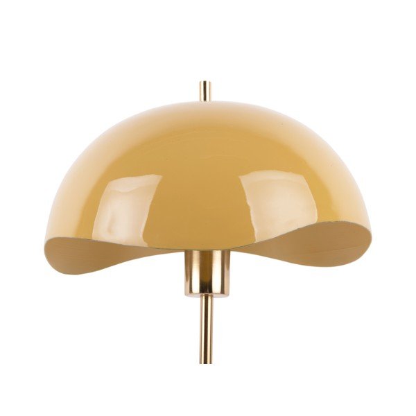 Lampada da tavolo giallo ocra (altezza 56 cm) Waved Dome - Leitmotiv-image-4