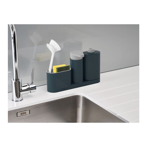 Distributore di detersivo grigio SinkBase Plus SinkBase™ Plus - Joseph Joseph-image-4
