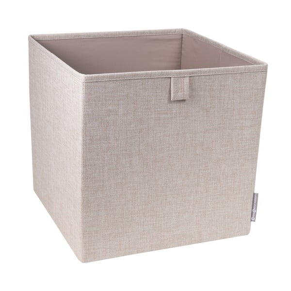 Scatola portaoggetti beige Cube - Bigso Box of Sweden-image-2