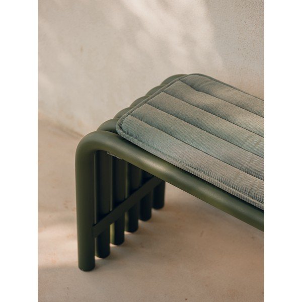 Panca da giardino verde in metallo Nokk – noo.ma-image-2
