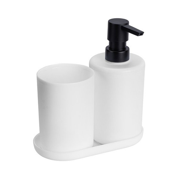 Set di accessori per il bagno bianco opaco in plastica Fano – Allstar-image-2
