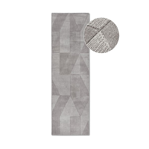 Passatoia grigia in lana tessuta a mano 80x250 cm Ursule - Villeroy&Boch