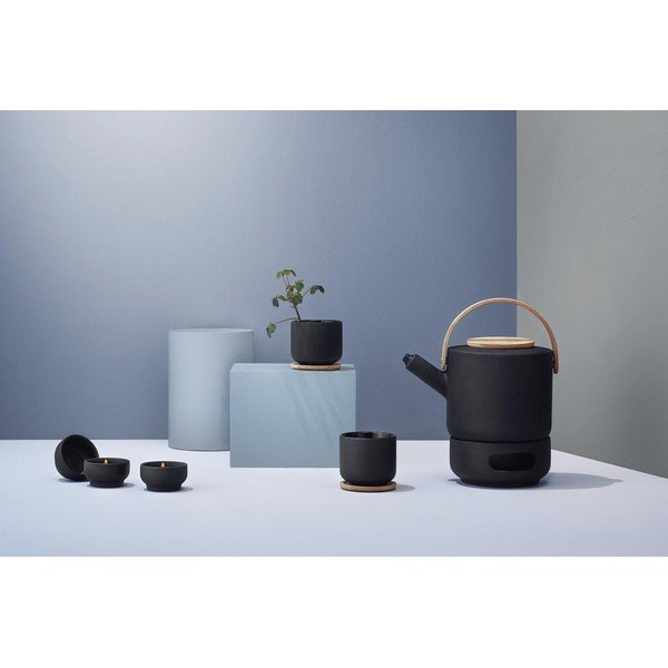Teiera nera in gres 1,25 l Theo – Stelton-image-2