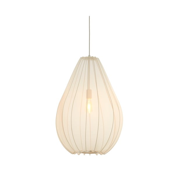 Lampadario beige con paralume in tessuto ø 50 cm Itela - Light & Living