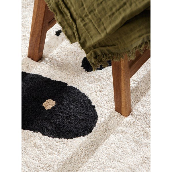 Tappeto per bambini nero/color crema in cotone lavabile/tessuto a mano 103x120 cm Snuggle Patsy – Hanse Home-image-2