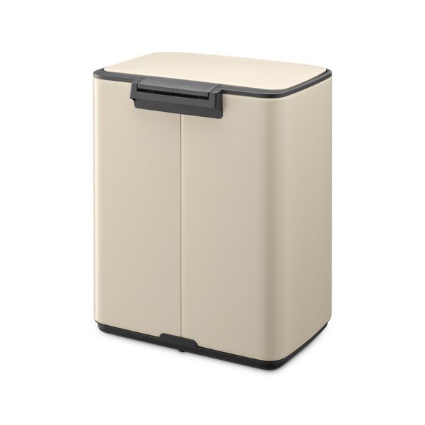 Cestino per la spazzatura beige in acciaio con pedale 12 l Bo – Brabantia-image-4
