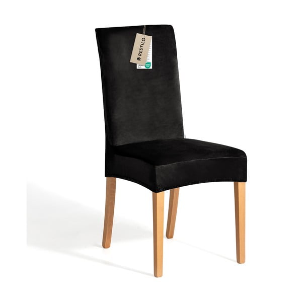 Set di coprisedia neri con rivestimento elastico per sedie 4 pz 48 cm Sento – Restilo-image-3
