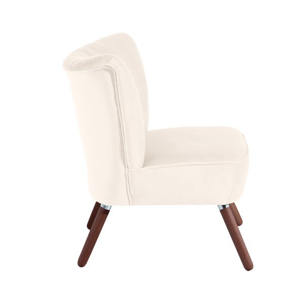 Poltrona crema Alessandro Velour - Max Winzer-image-1