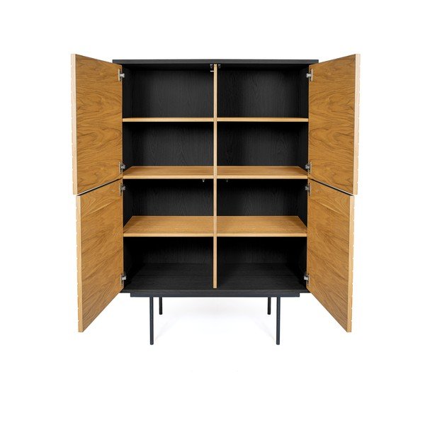Cassettiera in legno di quercia Stripe - Woodman-image-3