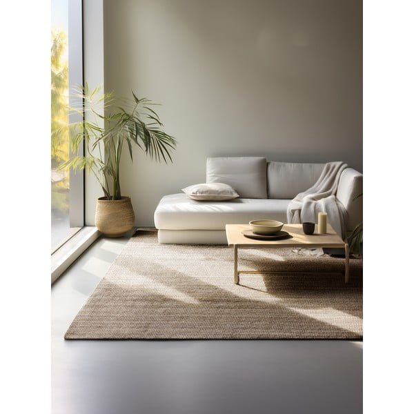 Tappeto grigio tortora in iuta 160x230 cm Bouclé – Hanse Home-image-1