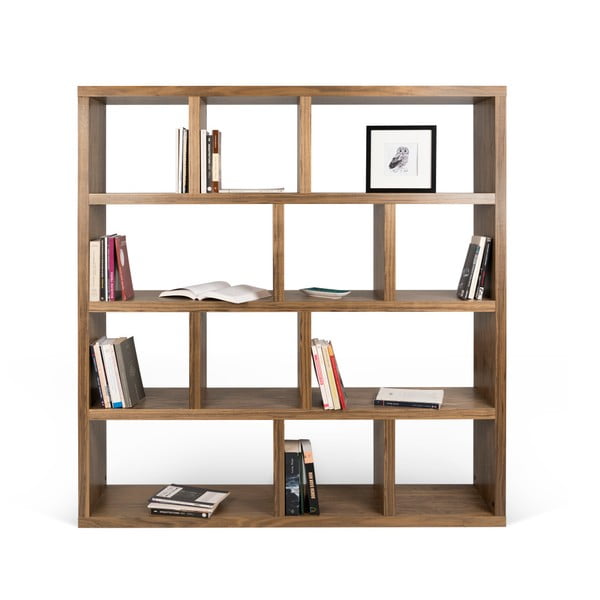 Libreria color legno effetto noce 150x159 cm Berlin - TemaHome-image-2
