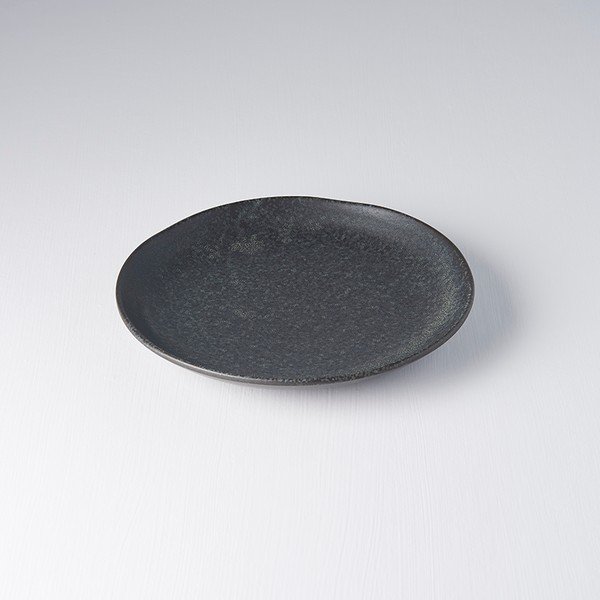 Piatto in ceramica nera, ø 24,5 cm BB - MIJ-image-1