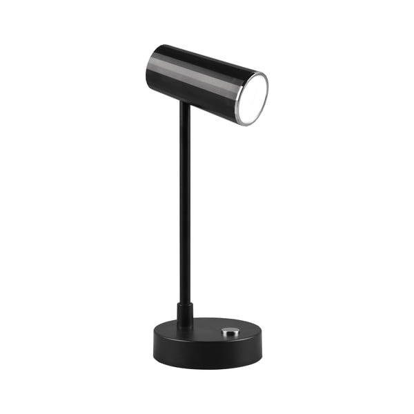 Lampada da tavolo dimmerabile a LED nero lucido (altezza 28 cm) Lenny - Trio