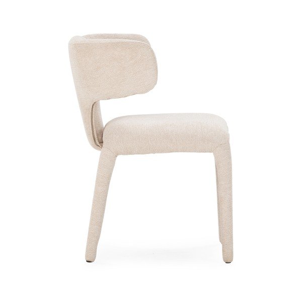 Sedia da pranzo beige imbottito Maca – MOME-image-4