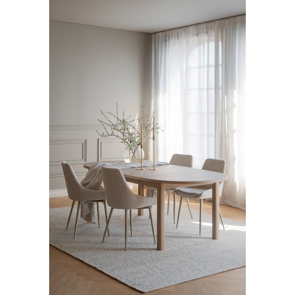 Tavolo da pranzo con piano effetto rovere allungabile 105x220 cm Gifford – Rowico-image-4