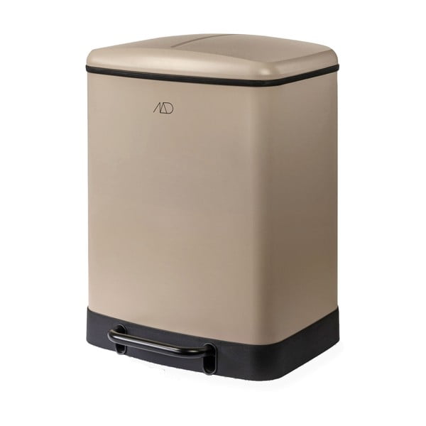 Bidone a pedale in metallo beige per rifiuti differenziati 24 l Wonda - Mette Ditmer Denmark