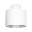 Lampada da soffitto bianca con dettaglio argento MIKA XS, ø 20 cm Mika - Sotto Luce