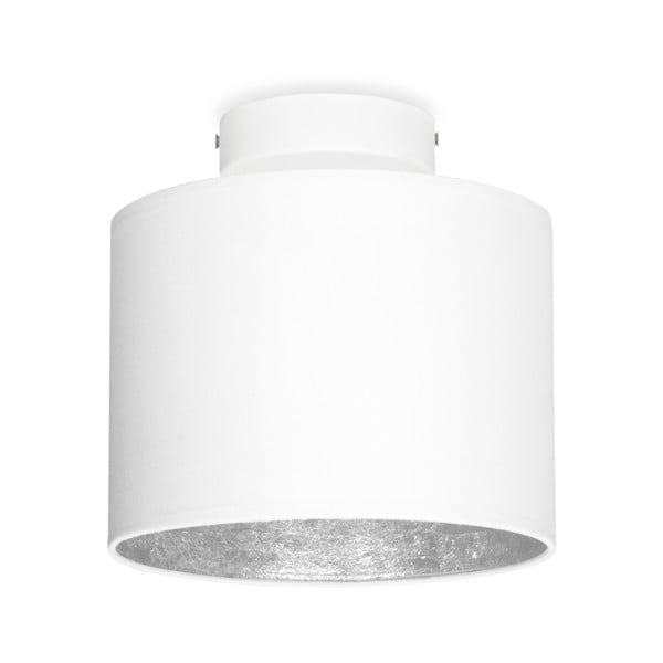 Lampada da soffitto bianca con dettaglio argento MIKA XS, ø 20 cm Mika - Sotto Luce