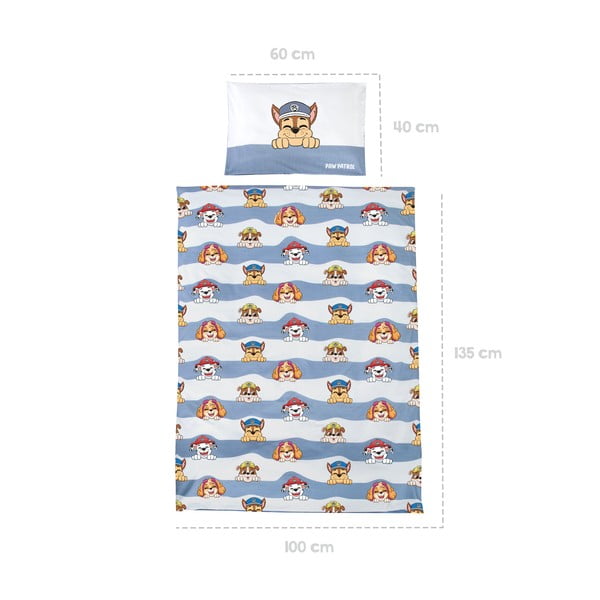 Biancheria da letto per culla in cotone 100x135 cm Paw Patrol - Roba-image-4