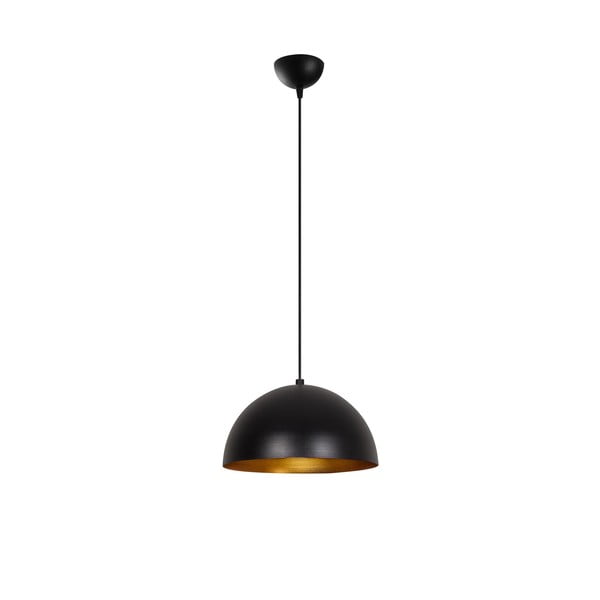 Lampadario nero con paralume in metallo ø 30 cm Coppa – Opviq lights-image-2