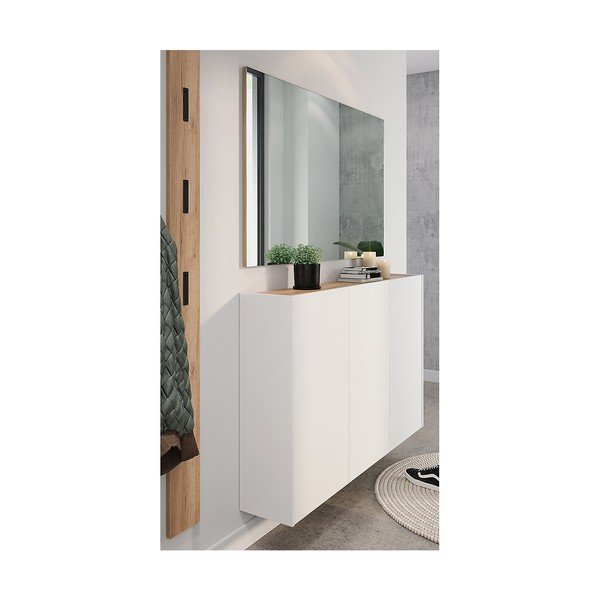 Set da ingresso bianco e color legno naturale effetto rovere Libbiano - Germania-image-1