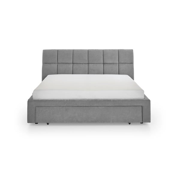 Letto matrimoniale imbottito grigio rete non inclusa 180x200 cm Canyon – Meise Möbel-image-4