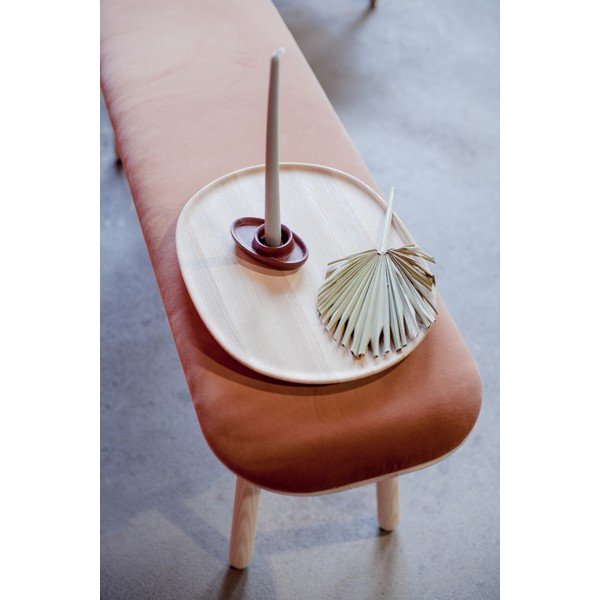 Panchina in velluto arancione , 100 cm Naïve - EMKO-image-1