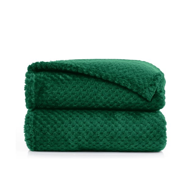 Coperta in microfibra verde scuro, 220 x 240 cm Henry - DecoKing-image-2