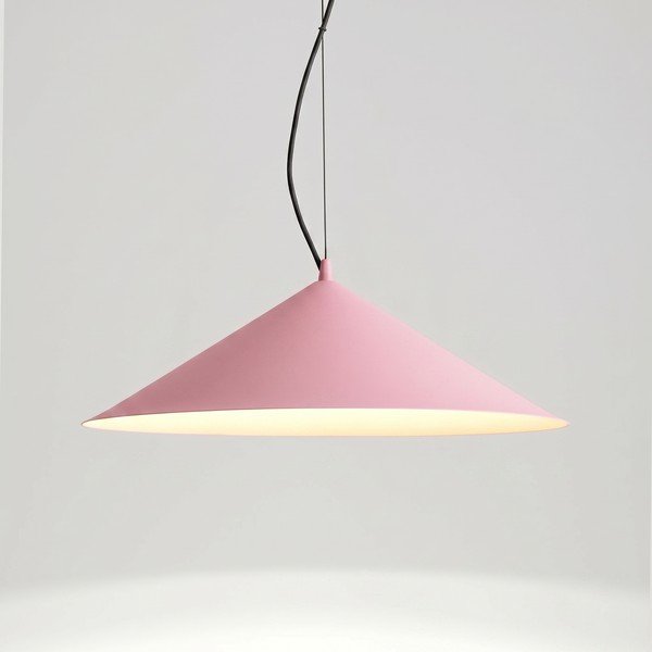 Lampadario LED rosa in metallo ø 50 cm FINT – Thoro-image-4