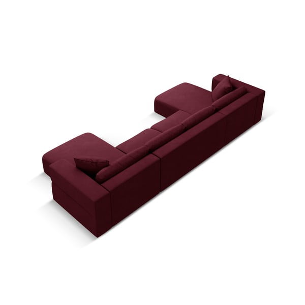 Divano angolare a U bordeaux Esther - Milo Casa-image-3