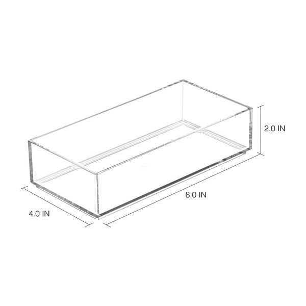 Organizer trasparente Clarity, 20 x 10 cm - iDesign-image-1