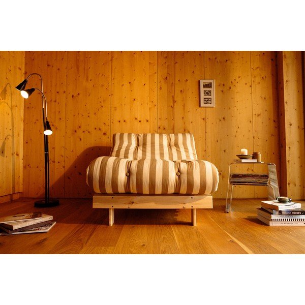 Divano beige/color crema allungabile 140 cm Roots – Karup-image-3