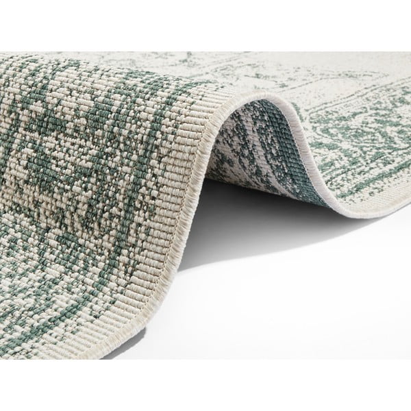 Tappeto da esterno verde e crema , 160 x 230 cm Borbon - NORTHRUGS-image-4