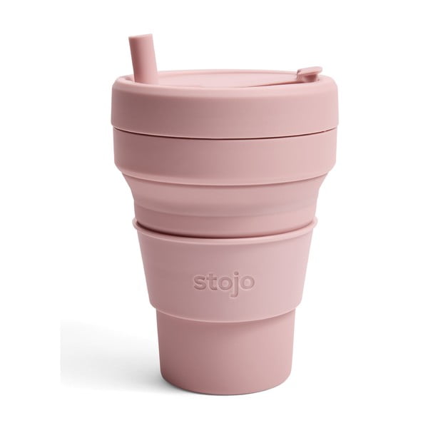 Tazza da viaggio pieghevole rosa Garofano, 710 ml Titan - Stojo