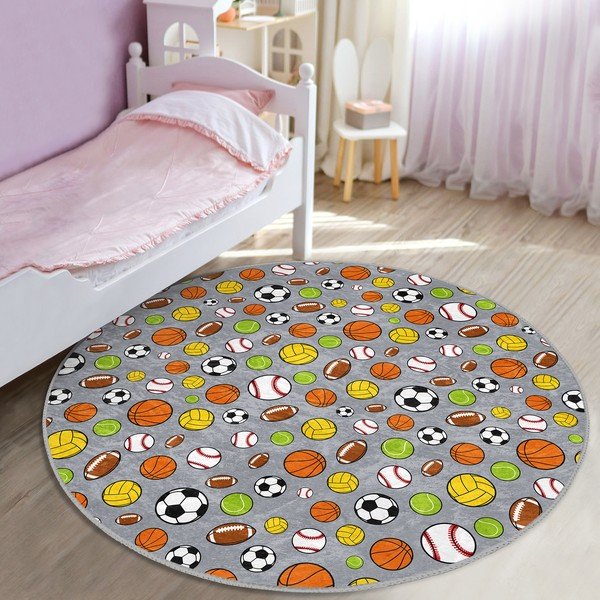 Tappeto per bambini ø 80 cm Comfort - Mila Home-image-1