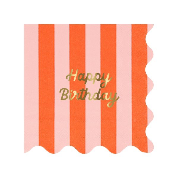 Tovaglioli di carta in set da 16 Happy Birthday - Meri Meri-image-3